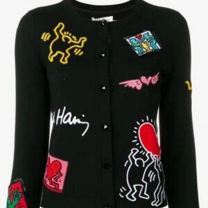Alice + Olivia x Keith Haring Ruthy Cardigan